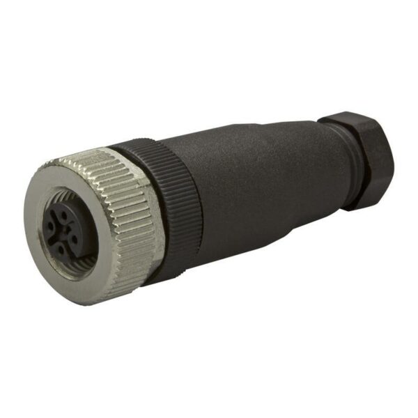 Connecteur M12 femelle droit, 3 pôles - M12F3