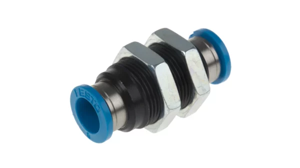 Adaptateur de traversée de cloison Festo QSS vers Enfichable, 8 mm Enfichable, 8 mm ( a l'unité ) - QSS-8