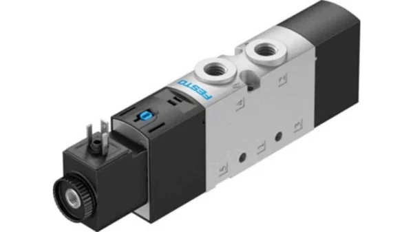 Electrovanne Festo serie VUVS fonction 5/2 Monostable, Electrique, G 1/8 - VUVS-L20-M52-AD-G18-F7-1C1