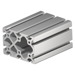 Profilé 8 aluminium  120 par 80 lourd a la coupe - prof8-120-80-Lo-C