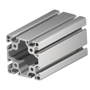 Profilé 8 aluminium  80 par 80 Léger a la coupe - prof8-80-80-L-C