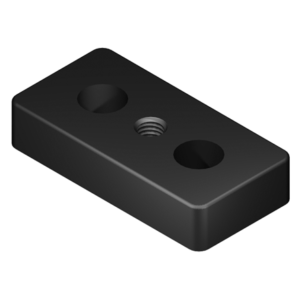 Plaque de base 8 80x40 M10 noir - plaBa-80-40-M10-N