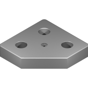 Plaque de base 8 80x80-45° M10 Al - plaBa-80-80-45-M10-Al